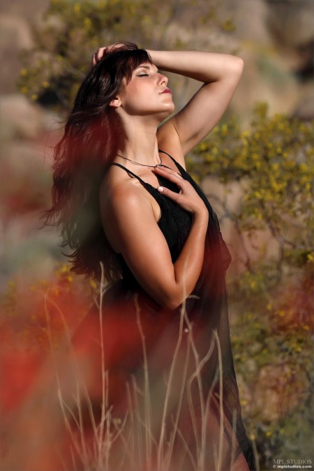 Элегантная Елена: Сексуальность на природе