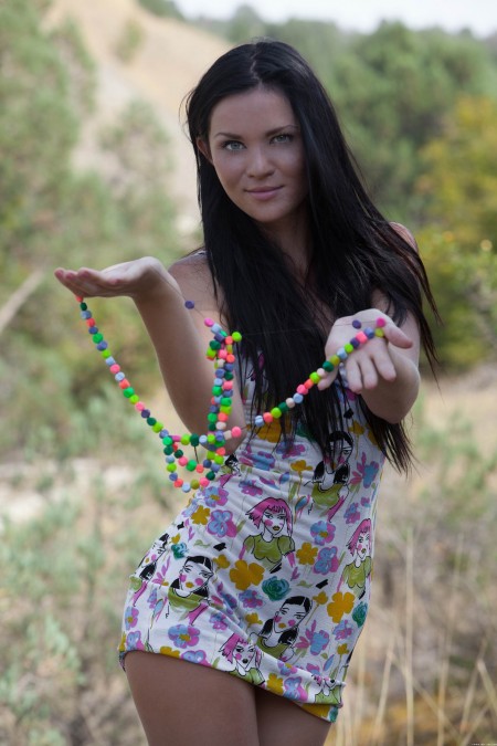 Летний день с чувственной моделью