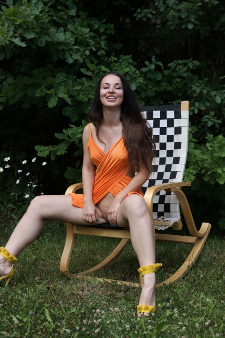 Летний фешн на природе с Николь