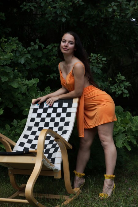 Летний фешн на природе с Николь