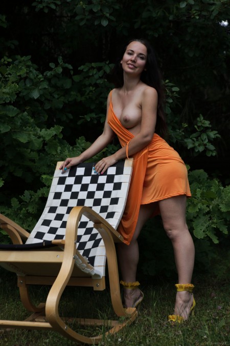 Летний фешн на природе с Николь