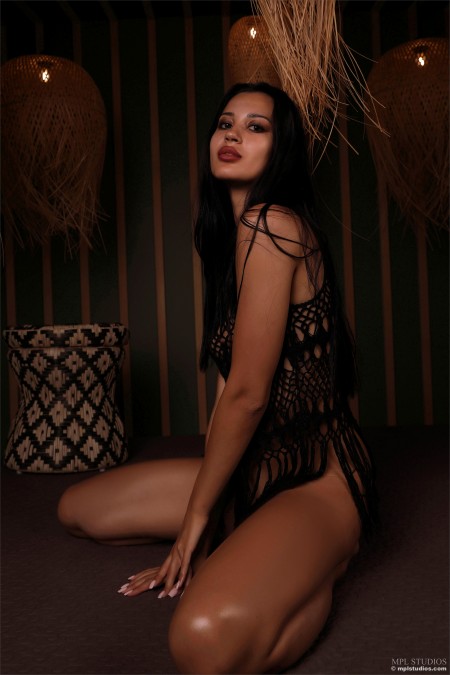 Соблазнительная красота: Aria A в эротическом фотосете
