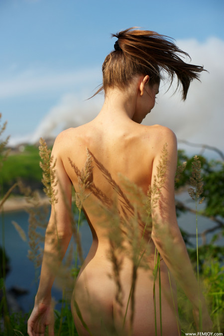 Летнее чувственное фотосет в природе